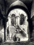 Francesco Guardi Schody do paláce