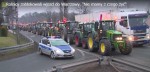 Polské traktory u Varšavy